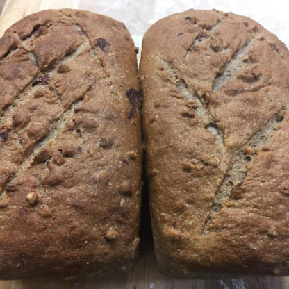Pain de kamut, noix et canneberge